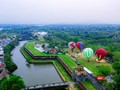 Lễ hội khinh khí cầu tại Huế nhìn từ trên cao