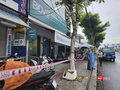 Phòng giao dịch của ngân hàng BIDV (tại số 169 Ngũ Hành Sơn, quận Ngũ Hành Sơn, TP Đà Nẵng) nơi xảy ra vụ cướp đã được phong toả.