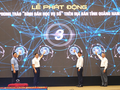 Lãnh đạo tỉnh Quảng Nam phát động phong trào “Bình dân học vụ số”. Ảnh: Thọ Nguyễn.