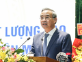 Chủ tịch UBND TP Đà Nẵng Lê Trung Chinh phát biểu tại Toạ đàm khoa học các nhiệm vụ, giải pháp phát triển nguồn nhân lực chất lượng cao đáp ứng yêu cầu phát triển của Đà Nẵng trong kỷ nguyên mới.