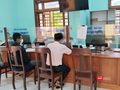 Người dân làm thủ tục tại Trung tâm phục vụ dịch vụ công xã Nam Trà My, thành phố Đà Nẵng. Ảnh Xuân Thọ.