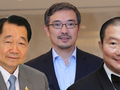 Từ trái qua: Dhanin Chearavanont (#2), Tos Chirathivat (#1), Charoen Sirivadhanabhakdi (3).