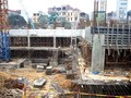 Bên trong công trường thi công Goldmark City.