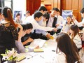 Cảnh chào bán một dự án bất động sản diễn ra ở Hà Nội. Ảnh: PHƯƠNG ANH
