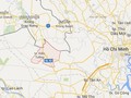 Khu vực biên giới chung giữa hai tỉnh Long An (Việt Nam) và Svay Rieng (Campuchia) - Ảnh: Google map