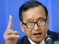Chủ tịch đảng CNRP Sam Rainsy. Ảnh: Huffington Post