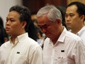Ông Lê Hùng Dũng - Chủ tịch Ngân hàng Eximbank không cầm được nước mắt trước những biến cố ở Eximbank