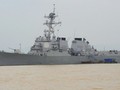 Tàu khu trục USS Lassen của Hạm đội 7 Hải quân Mỹ trong lần thăm Đà Nẵng năm 2009, neo đậu tại cảng Tiên Sa - Ảnh: AFP