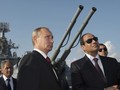 Tổng thống Nga Putin cùng Tổng thống Ai Cập al-Sisi trong lần thăm tàu Matxcơva năm 2014 - Ảnh: Reuters