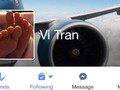 Trang Facebook mà Vi Tran dùng để giao dịch với du học sinh - Ảnh chụp màn hình