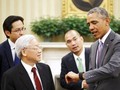Tổng Bí thư Nguyễn Phú Trọng và Tổng thống Obama tại Nhà Trắng trong chuyến thăm Mỹ lịch sử tháng 7/2015