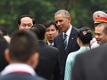 Chủ tịch nước Trần Đại Quang đón Tổng thống Obama sáng 23/5 