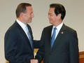 Thủ tướng Úc Tony Abbott và Thủ tướng Nguyễn Tấn Dũng. Ảnh: VOV/Báo điện tử Chính phủ.