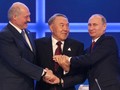 Tổng thống 3 nước Nga, Kazakhsatan, Belarus trong Liên minh Kinh tế Á-Âu. Ảnh: RIA Novosti