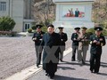 Nhà lãnh đạo Triều Tiên Kim Jong-Un thăm quân đội Triều Tiên. (Nguồn: AFP/TTXVN)