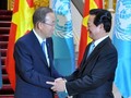 Thủ tướng Nguyễn Tấn Dũng và Tổng Thư ký Liên Hợp Quốc Ban Ki-moon - Ảnh: VGP 