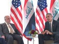 ổng thống Mỹ Barack Obama (phải) trong cuộc gặp Thủ tướng Iraq Haider al-Abadi bên lề Hội nghị thượng đỉnh G7 tại Đức. Ảnh: AFP/TTXVN