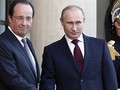 Tổng thống Pháp Francois Hollande và người đồng cấp Nga, Vladimir Putin 