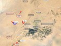 Bản đồ Palmyra trên sa mạc tỉnh Homs, quân đội Syria đánh chiếm  Al-Matar