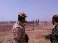 Các sĩ quan Syria trên chiến trường khu trang trại miền Nam Al-Mallah