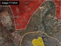 Bản đồ chiến sự khu vực Mallah Aleppo