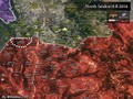 Bản đồ chiến sự vùng Latakia.