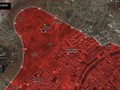 Bản đồ chiến sự Aleppo.