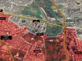 Bản đồ chiến sự thành phố Aleppo, khu vực phía Tây Nam thành phố Aleppo