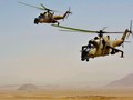 Trực thăng Mi-24 không quân Nga chiến đấu trên bầu trời Syria