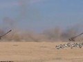 Pháo binh quân đội Syria gầm thét trên chiến trường sa mạc tỉnh Homs
