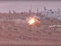 Tên lửa chống tăng ATGM phá hủy chiếc xe chở các chiến binh thánh chiến trong khu vực miền nam Aleppo