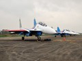 Máy bay tiêm kích đa nhiệm Su-30SM trên sân bay Nội Bài