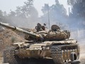 Xe tăng quân đội Syria tham gia chiến đấu trên chiến trường Jobar, thị trấn Ayn Tarma thuộc Đông Ghouta