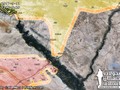 Bản đồ khu vực chiến sự vùng Deir Ezzor - lực lượng dân quân người Kurd tiến công vào ngoại ô thành phố sau chiến thắng của quân đội Syria