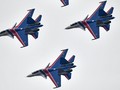 Máy bay Su-30SM trong đội bay biểu diễn Tráng sĩ Nga - ảnh Sputnik