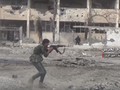 Binh sĩ quân đội Syria giao chiến ác liệt với IS trên đường phố Deir Ezzor - ảnh minh họa video Masdar News