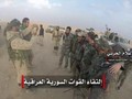 Các đơn vị quân đội Syria, Hezbollah, PMU Iraq hợp binh trên biên giới tấn công về thành phố Al-Bukamal - ảnh video truyền thông Hezbollah