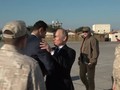 Tổng thống Nga Vladimir Putin đã gặp Tổng thống Syria Bashar al-Assad trong một chuyến thăm bất ngờ căn cứ không quân Nga Khmeimim - ảnh minh họa video