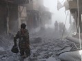 Thành phố Raqqa tan hoang sau cuộc chiến chống IS của SDF và liên quân do Mỹ dẫn đầu - ảnh Masdar News