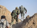 Binh sĩ quân đội Syria tiến công trên chiến trường Đông Ghouta - ảnh minh họa Masdar News