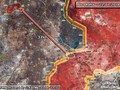Chiến trường khu vực tỉnh Idlib - Aleppo, cách các thị trấn bị bao vây 37 km. Ảnh Masdar News
