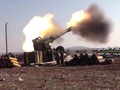 Pháo binh quân đội Syria tiến công trên chiến trường  Aleppo