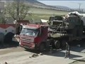 Xe vận tải đặc chủng chở tổ hợp tên lửa Tochka đến Damascus - ảnh minh họa video
