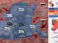 Phân bổ lực lượng và các mũi tiến công của quân đội Syria trên chiến trường Đông Ghouta - ảnh Syrian Digital Media