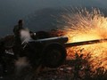 Quân đội Syria pháo kích và các trận địa của lực lượng Hồi giáo cực đoan ở Latakia. Ảnh minh họa Masdar News