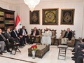 Lãnh tụ luật Hồi giáo tối cao Syria gặp phái đoàn nghị viên châu Âu. Ảnh Muraselon