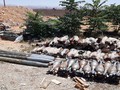 Các vỏ đạn súng cối thị thu gữ trên đia phận tỉnh Homs. Ảnh minh họa SANA