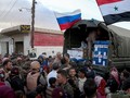 Quân cảnh Nga cung cấp viên trợ nhân đạo cho người dân ở Đông Ghouta