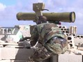 Binh sĩ quân đội Syria sử dụng tên lửa chống tăng ở Daraa. Ảnh MasdarNews