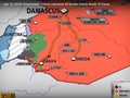 Quân đội Syria giải phóng toàn bộ tuyến biên giới tình Daraa với Jorrdan. Ảnh video SouFront